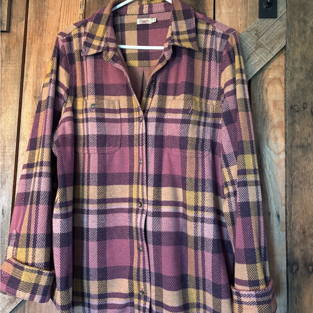 FAHERTY legend sweater shirt XL stretchy flannel women’s